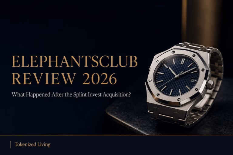 Elephantsclub Review 2026 hero image featuring a luxury watch and the Splint Invest acquisition