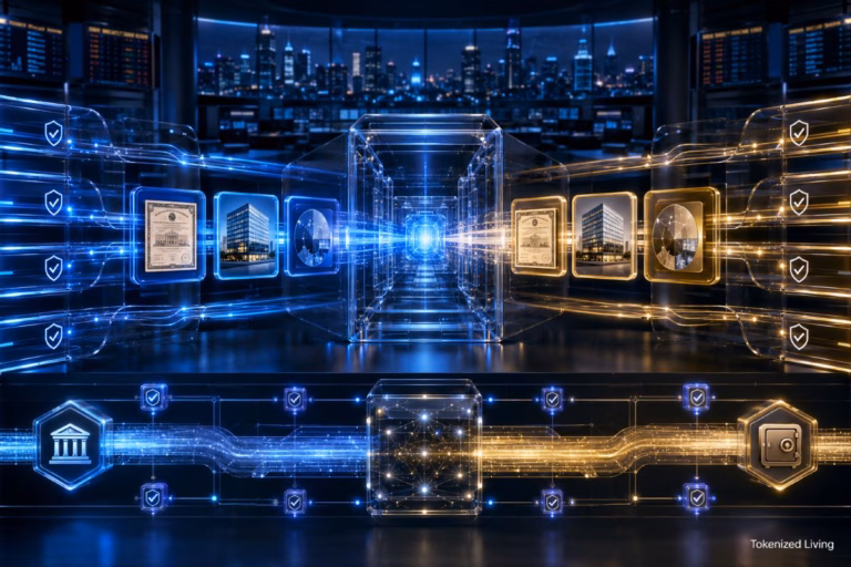 Tokenized asset secondary market matching buyers and sellers through regulated trading and settlement infrastructure.