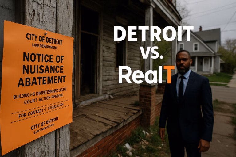 Tokenized real estate lawsuit in Detroit