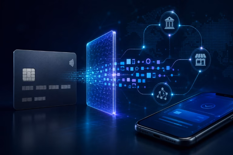 Payment card data transformed into a secure network token for mobile checkout