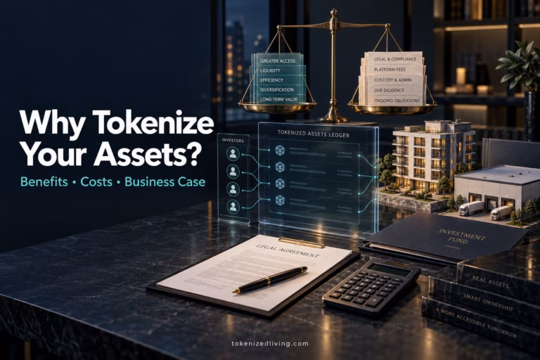 Asset owner weighing the benefits and costs of tokenizing property and investment assets.